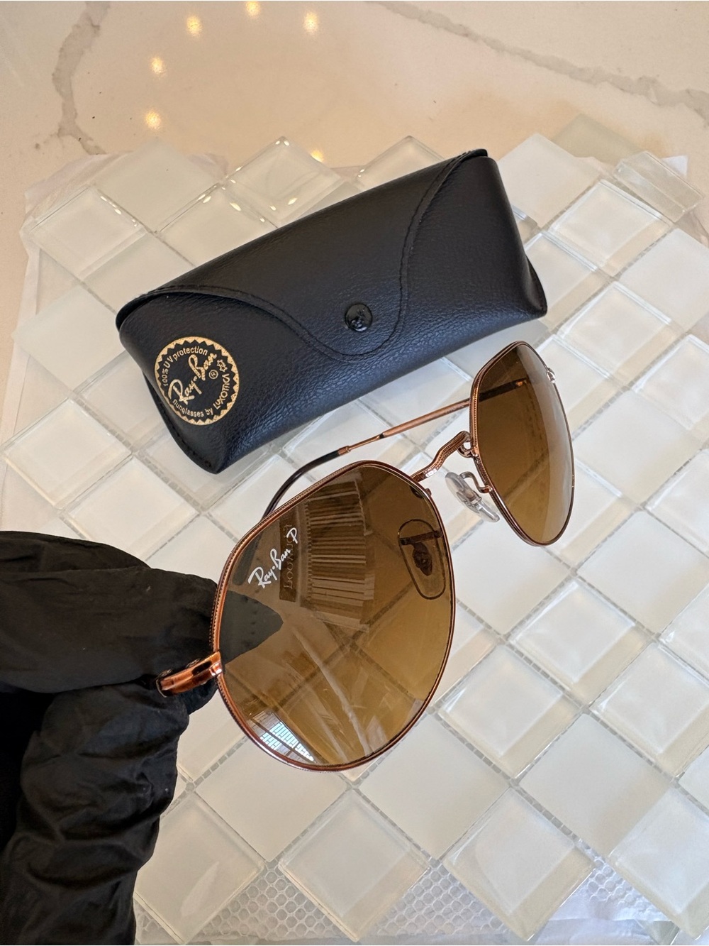 Ray-Ban RB3565 JACK Copper Brown Sunglasses Polarized - Picture 3 of 12